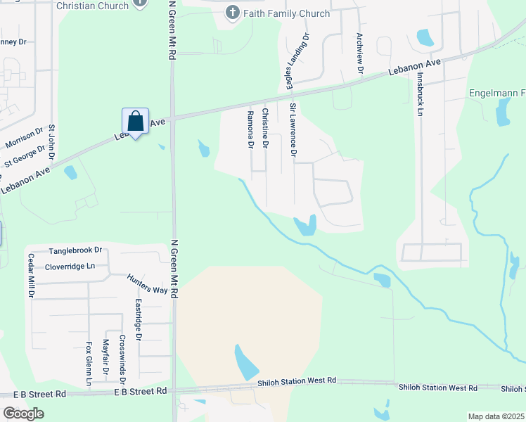 map of restaurants, bars, coffee shops, grocery stores, and more near 127 Christine Drive in Belleville