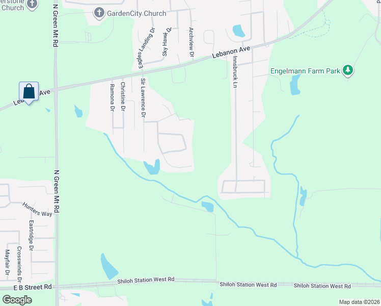 map of restaurants, bars, coffee shops, grocery stores, and more near 232 Woods Edge Drive in Belleville