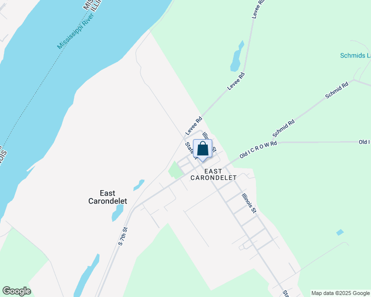 map of restaurants, bars, coffee shops, grocery stores, and more near 607 South 6th Street in St. Clair County
