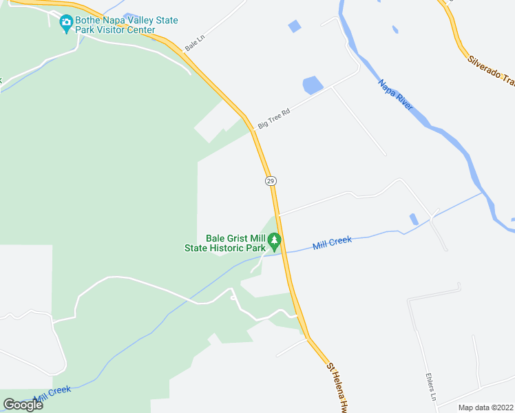 map of restaurants, bars, coffee shops, grocery stores, and more near 3397 Saint Helena Highway in Saint Helena