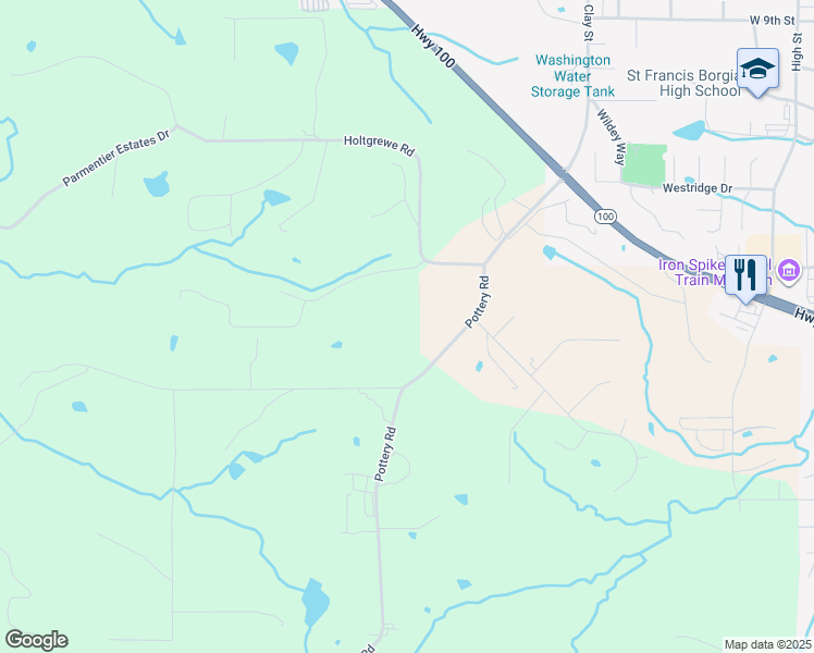 map of restaurants, bars, coffee shops, grocery stores, and more near in Washington