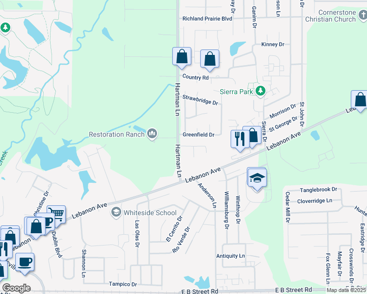 map of restaurants, bars, coffee shops, grocery stores, and more near 2223 Rockwood Drive in Belleville