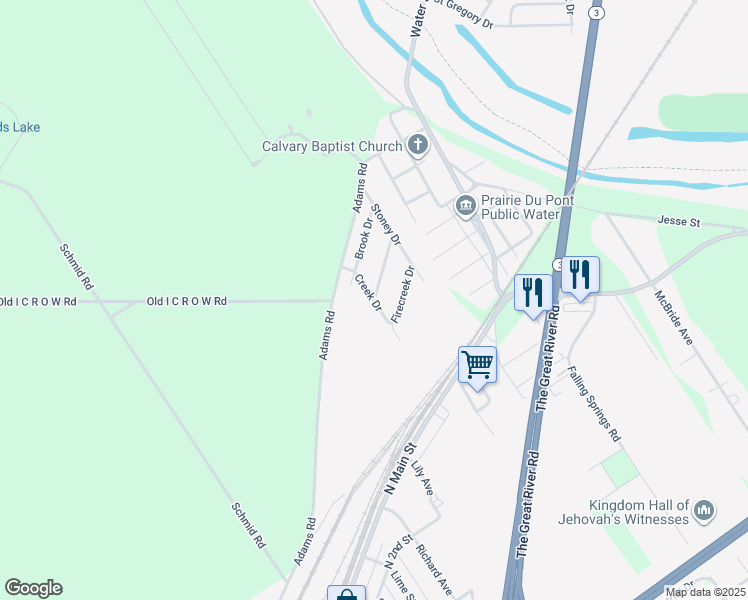 map of restaurants, bars, coffee shops, grocery stores, and more near 109 Saint B in Dupo