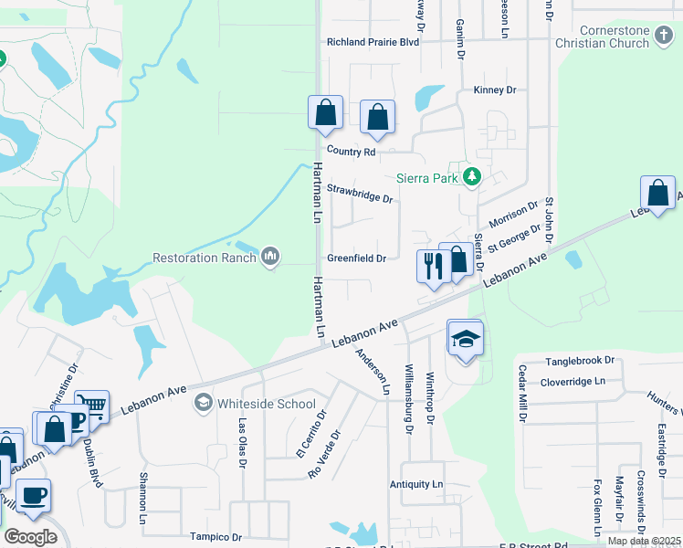 map of restaurants, bars, coffee shops, grocery stores, and more near 2223 Rockwood Drive in Belleville