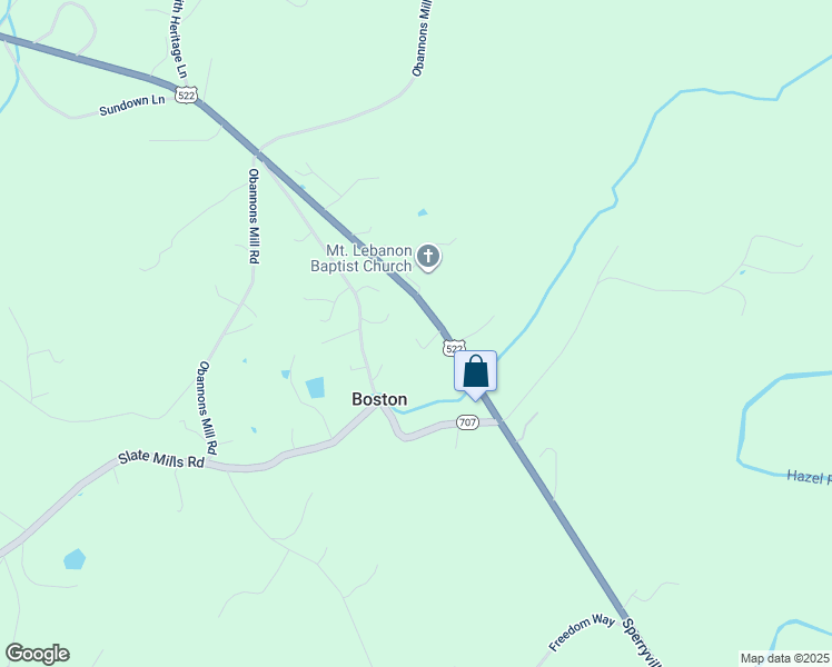 map of restaurants, bars, coffee shops, grocery stores, and more near 6178 Sperryville Pike in Boston