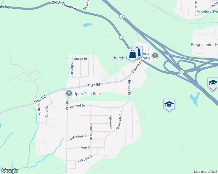 map of restaurants, bars, coffee shops, grocery stores, and more near 316 Eiler Road in Belleville