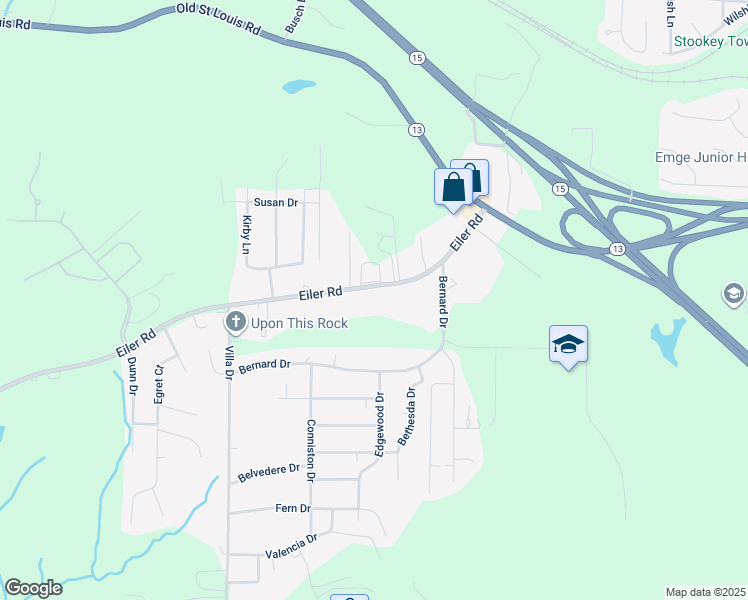 map of restaurants, bars, coffee shops, grocery stores, and more near 316 Eiler Road in Belleville
