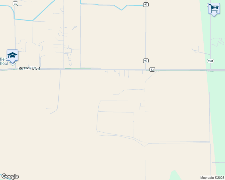 map of restaurants, bars, coffee shops, grocery stores, and more near 27150 Pierce Ranch Road in Davis