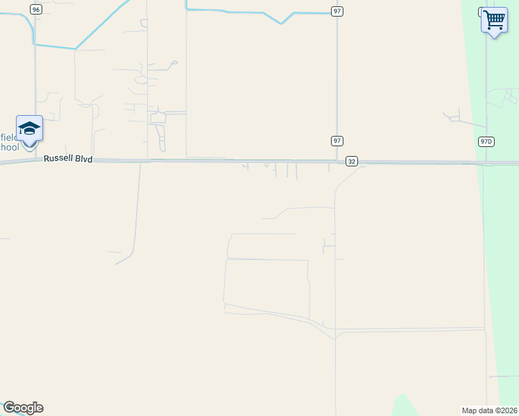 map of restaurants, bars, coffee shops, grocery stores, and more near 27150 Pierce Ranch Road in Davis