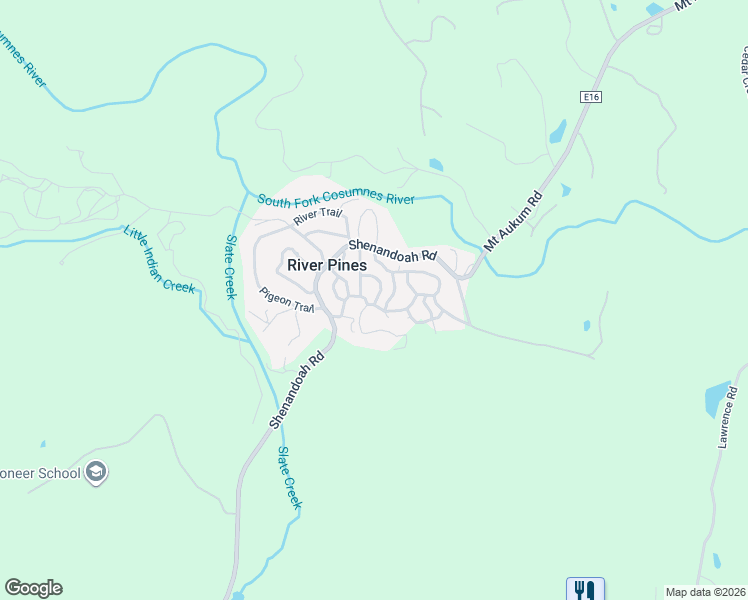 map of restaurants, bars, coffee shops, grocery stores, and more near 22935 West Avenue in River Pines