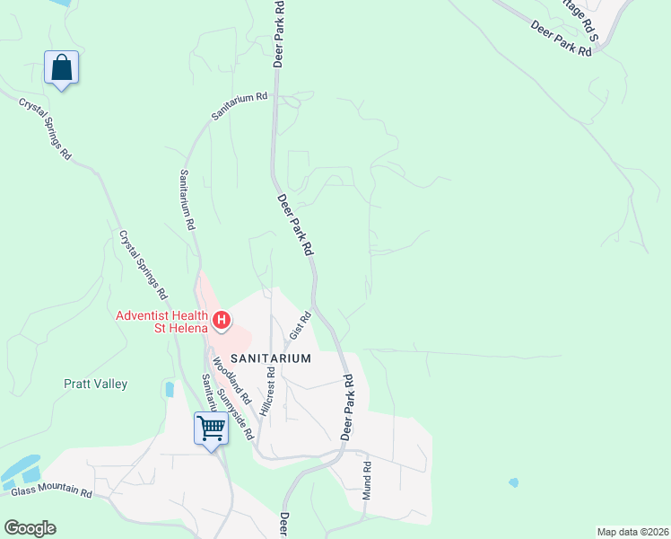 map of restaurants, bars, coffee shops, grocery stores, and more near 810 Deer Park Road in St. Helena