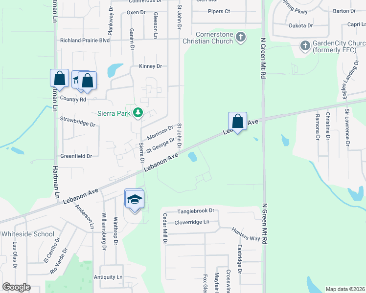 map of restaurants, bars, coffee shops, grocery stores, and more near 4 Saint John Drive in Belleville