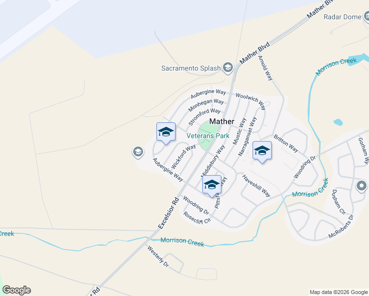 map of restaurants, bars, coffee shops, grocery stores, and more near 10760 Ivoryton Way in Sacramento County