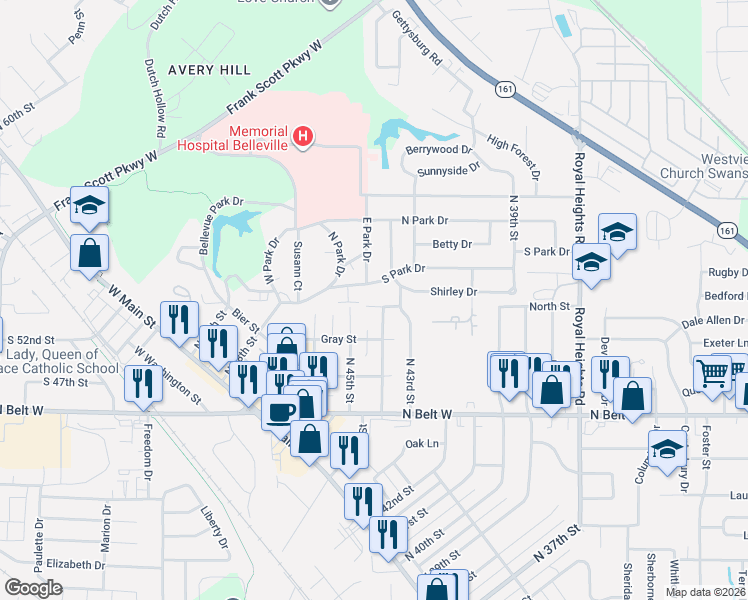 map of restaurants, bars, coffee shops, grocery stores, and more near 4305 Short Street in Swansea