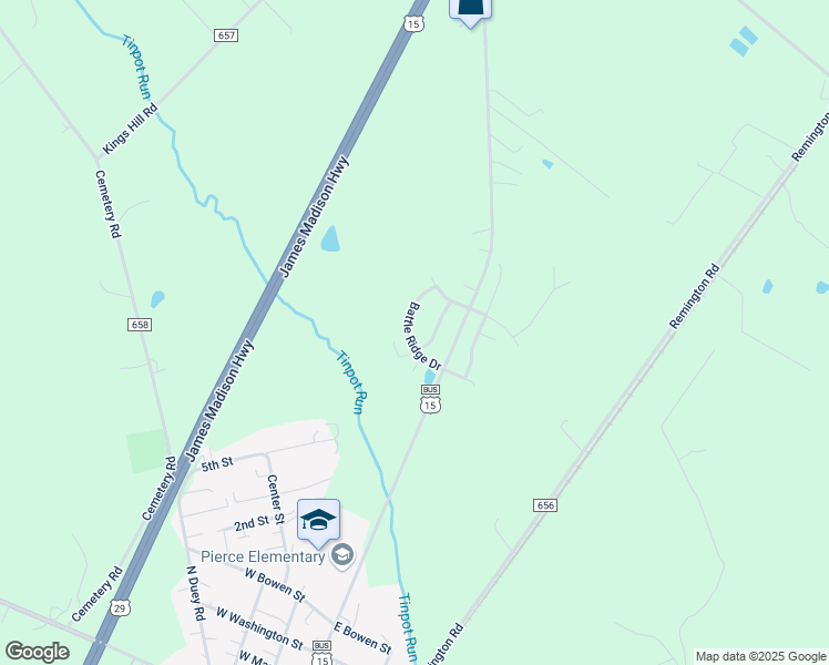 map of restaurants, bars, coffee shops, grocery stores, and more near 11701 Battle Ridge Drive in Remington