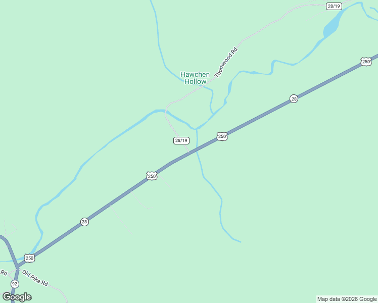 map of restaurants, bars, coffee shops, grocery stores, and more near U.S. 250 in Bartow