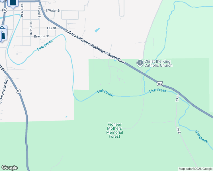 map of restaurants, bars, coffee shops, grocery stores, and more near 957 South Ridgecrest Lane in Paoli