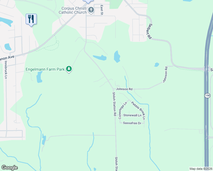 map of restaurants, bars, coffee shops, grocery stores, and more near 414 Shiloh Station Road in O'Fallon