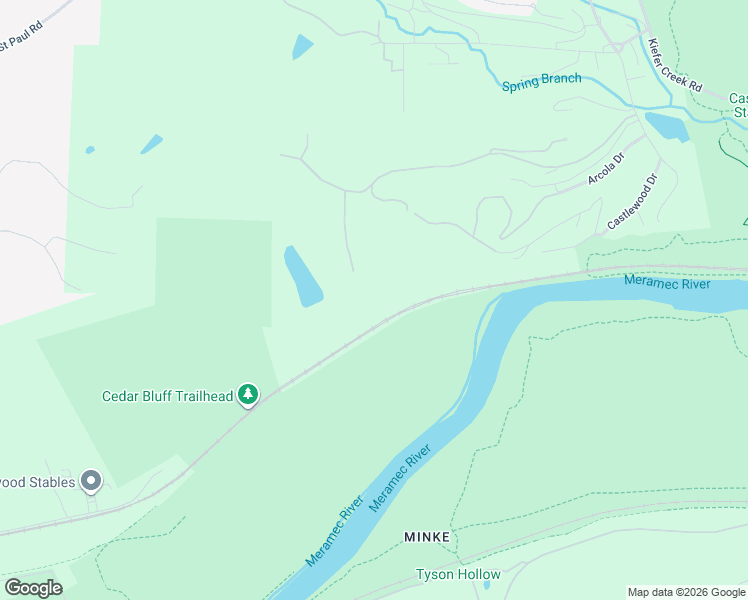 map of restaurants, bars, coffee shops, grocery stores, and more near 800 Holland Road in Ballwin