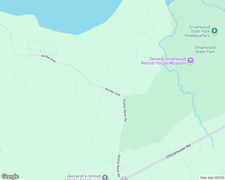 map of restaurants, bars, coffee shops, grocery stores, and more near 3310 Stump Neck Road in Indian Head