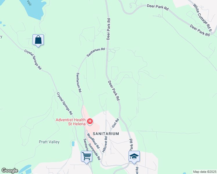 map of restaurants, bars, coffee shops, grocery stores, and more near 880 Deer Park Road in St. Helena