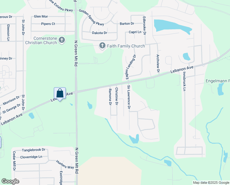 map of restaurants, bars, coffee shops, grocery stores, and more near 11 Christine Drive in Belleville