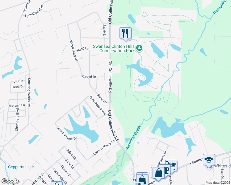 map of restaurants, bars, coffee shops, grocery stores, and more near 150 Clinton Hill Drive in Belleville