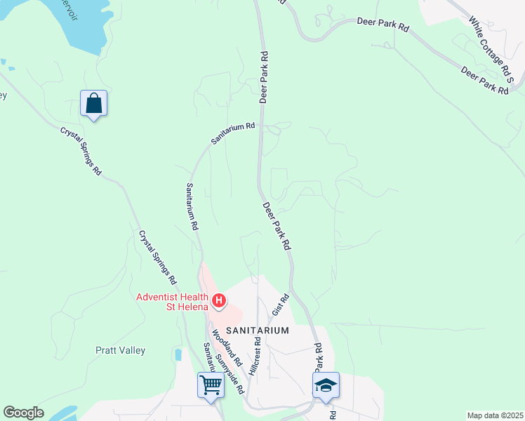 map of restaurants, bars, coffee shops, grocery stores, and more near 880 Deer Park Road in St. Helena