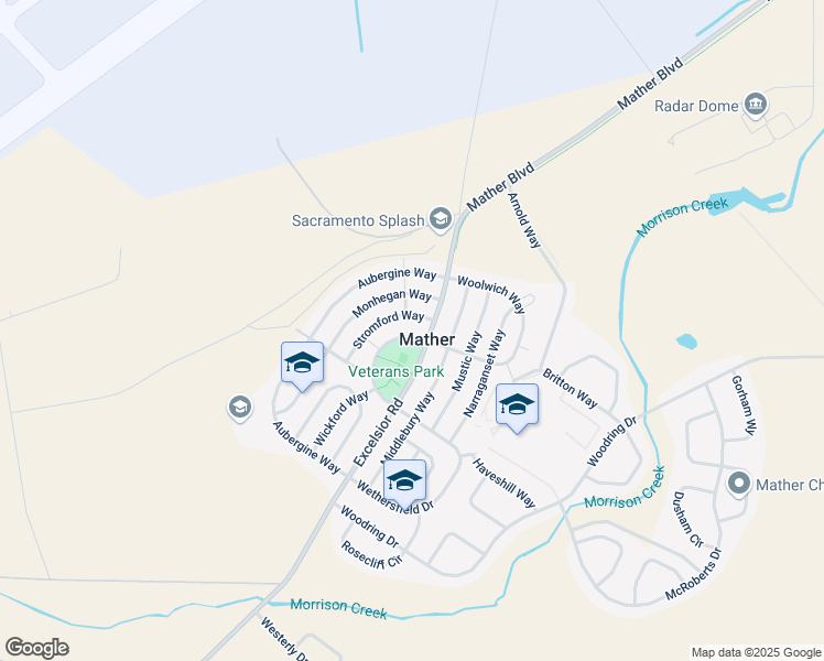 map of restaurants, bars, coffee shops, grocery stores, and more near in Mather
