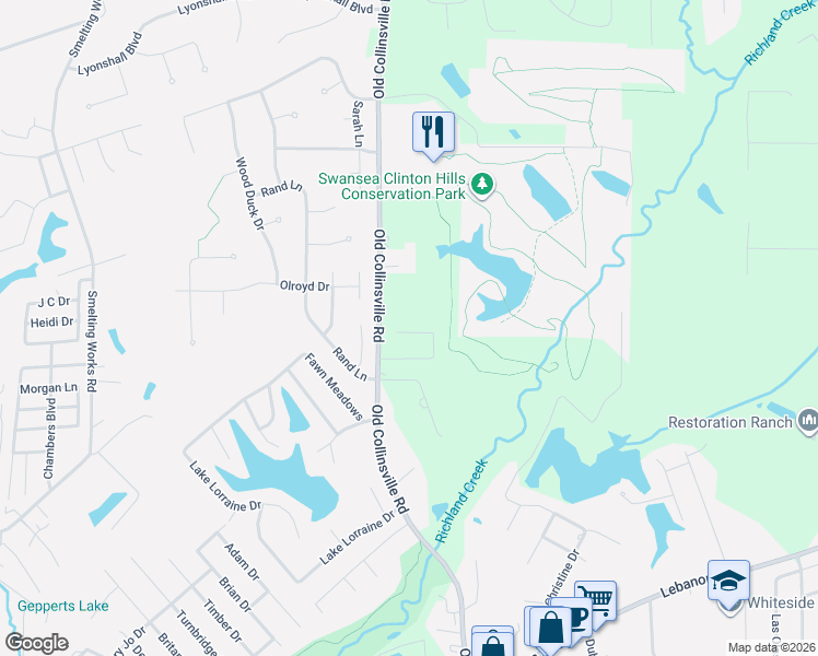 map of restaurants, bars, coffee shops, grocery stores, and more near 150 Clinton Hill Drive in Belleville