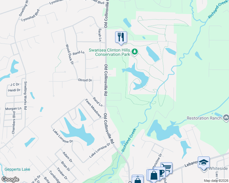 map of restaurants, bars, coffee shops, grocery stores, and more near 150 Clinton Hill Drive in Belleville