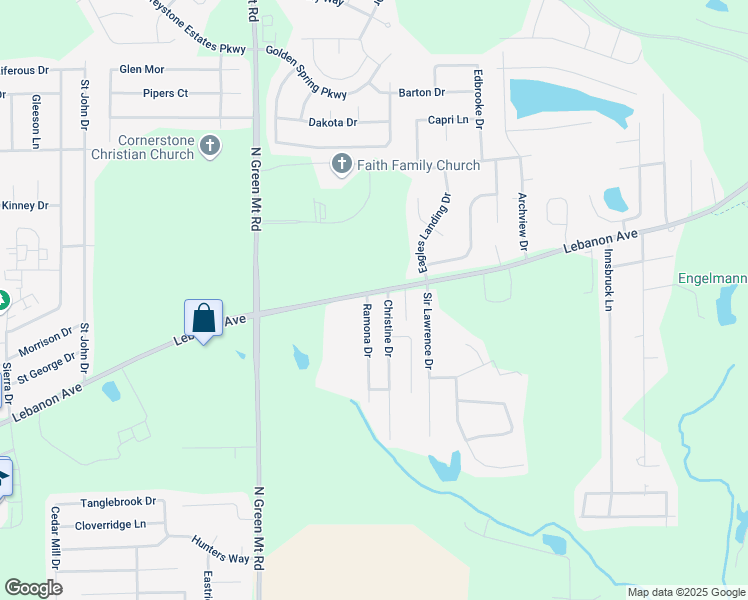 map of restaurants, bars, coffee shops, grocery stores, and more near 11 Christine Drive in Belleville