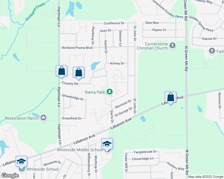 map of restaurants, bars, coffee shops, grocery stores, and more near 300 Ganim Drive in Belleville