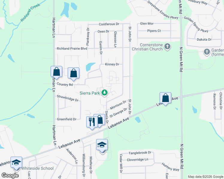 map of restaurants, bars, coffee shops, grocery stores, and more near 14 Sarpy Road in Belleville