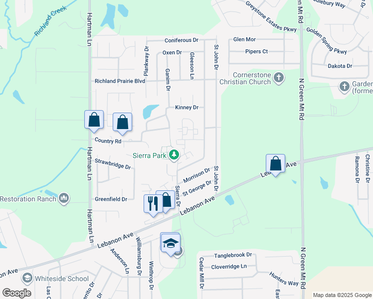 map of restaurants, bars, coffee shops, grocery stores, and more near 14 Sarpy Road in Belleville