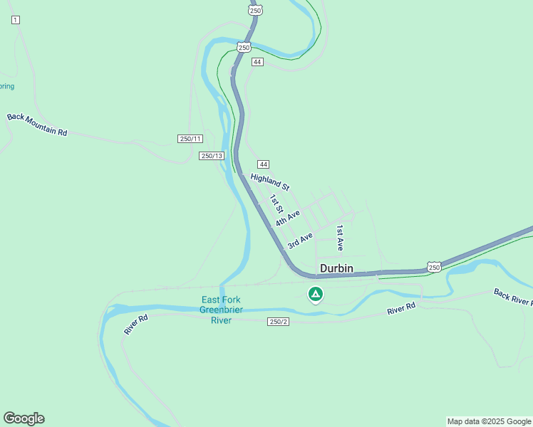 map of restaurants, bars, coffee shops, grocery stores, and more near 4273 Staunton Parkersburg Turnpike in Durbin