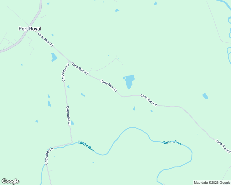 map of restaurants, bars, coffee shops, grocery stores, and more near 601-1599 Cane Run Road in Port Royal