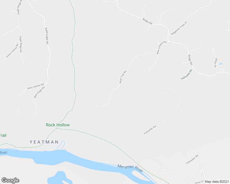 map of restaurants, bars, coffee shops, grocery stores, and more near 1614 Wolf Trail Road in Ballwin