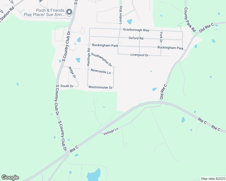 map of restaurants, bars, coffee shops, grocery stores, and more near 4007 Westminister Drive in Jefferson City