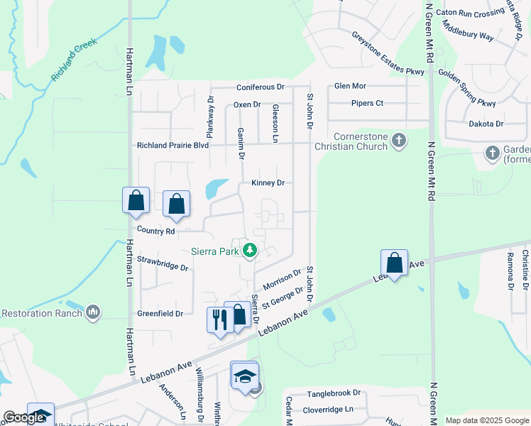 map of restaurants, bars, coffee shops, grocery stores, and more near 326 Baltes Drive in Belleville