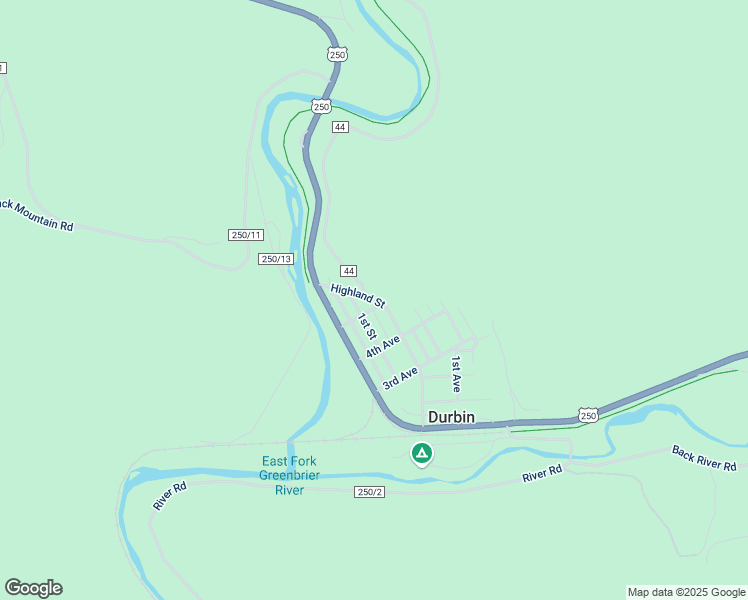 map of restaurants, bars, coffee shops, grocery stores, and more near Forest Road 44 in Durbin