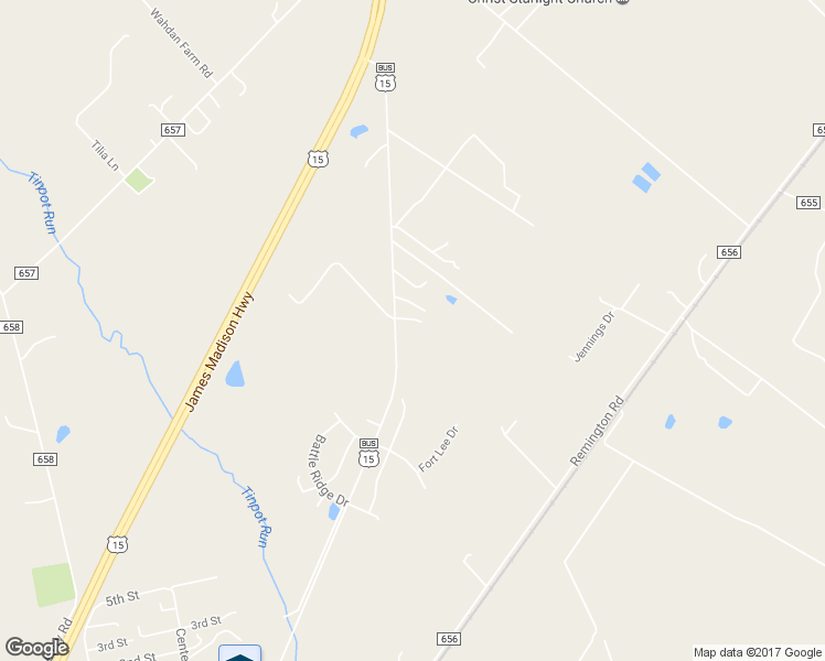 map of restaurants, bars, coffee shops, grocery stores, and more near 11615 James Madison Street in Remington