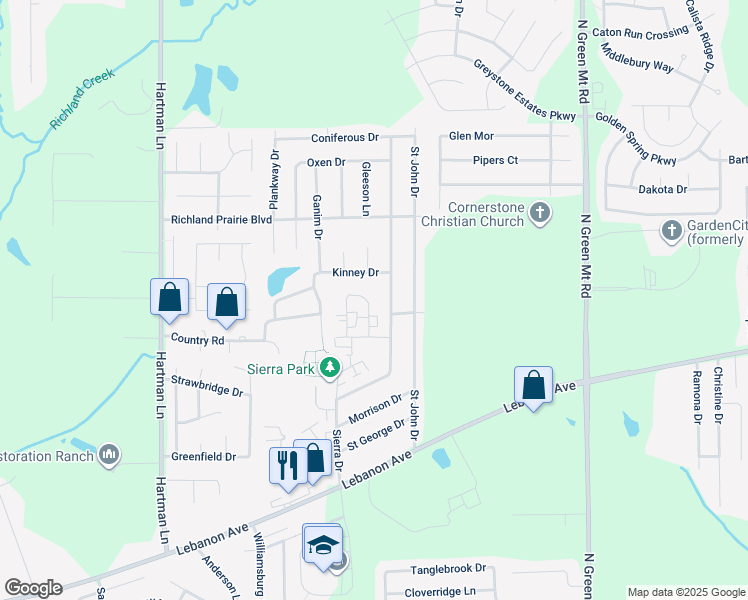 map of restaurants, bars, coffee shops, grocery stores, and more near 326 Baltes Drive in Belleville