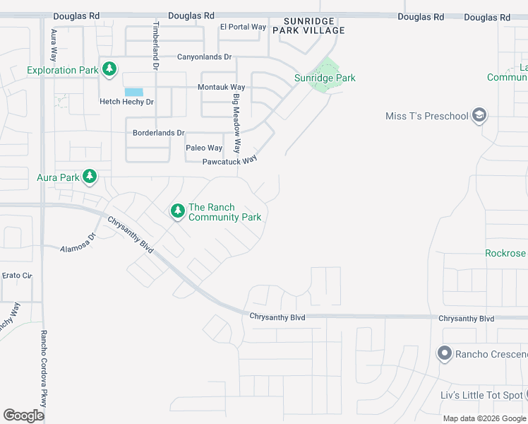 map of restaurants, bars, coffee shops, grocery stores, and more near 12364 Pawcatuck Way in Rancho Cordova