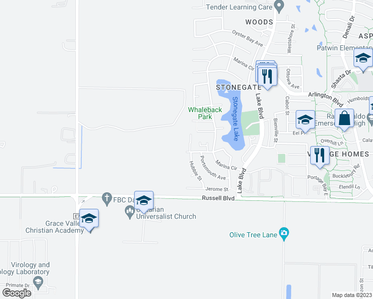 map of restaurants, bars, coffee shops, grocery stores, and more near 3411 Bermuda Ave in Davis