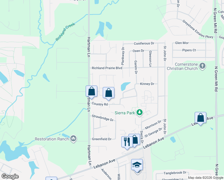 map of restaurants, bars, coffee shops, grocery stores, and more near 2244 Wellington Drive in Belleville