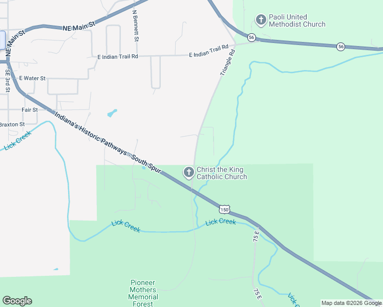 map of restaurants, bars, coffee shops, grocery stores, and more near 741 South Triangle Road in Paoli