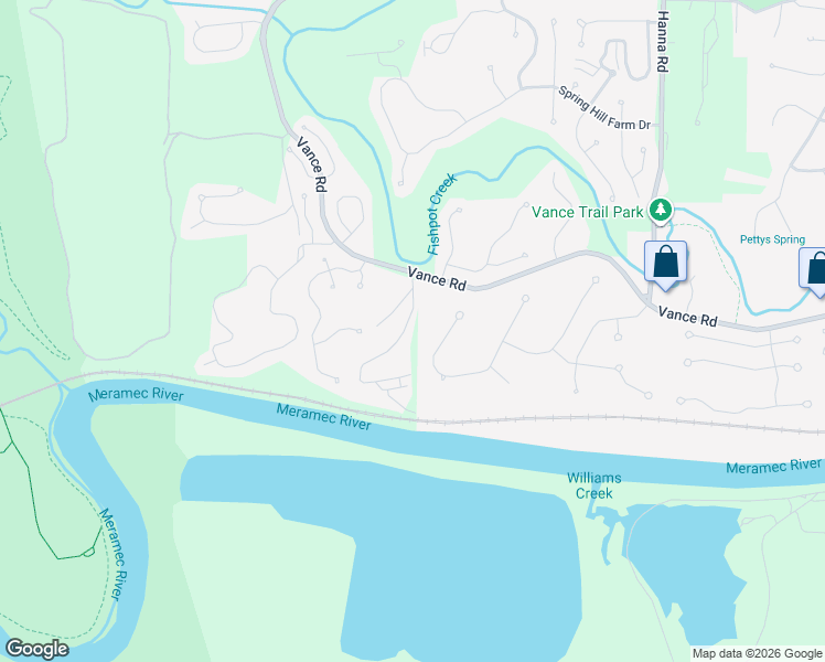 map of restaurants, bars, coffee shops, grocery stores, and more near 341 Emmanuel Court in Valley Park