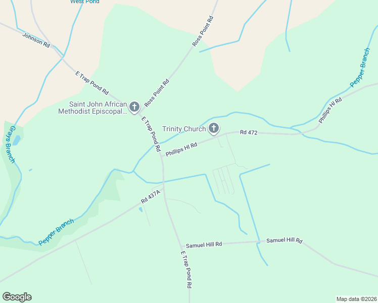 map of restaurants, bars, coffee shops, grocery stores, and more near 17166 Philips Hill Road in Laurel