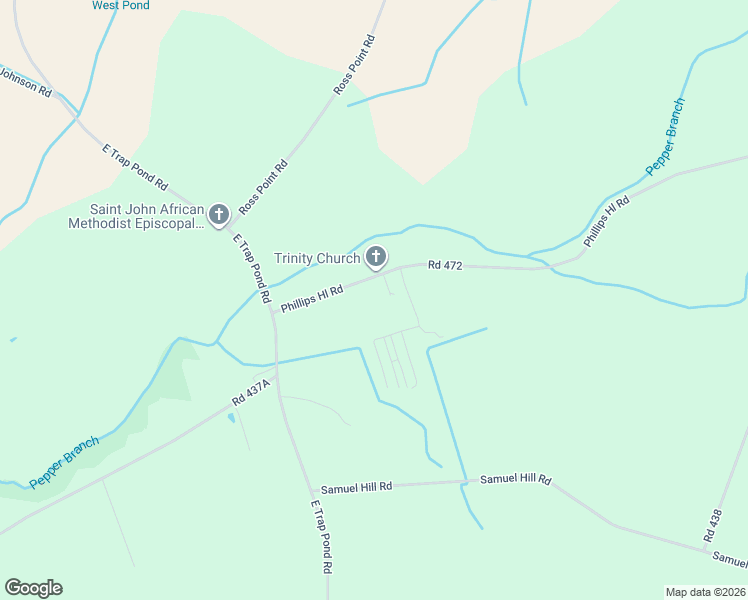 map of restaurants, bars, coffee shops, grocery stores, and more near 17258 Philips Hill Road in Laurel